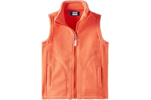 LittleSpring Kids Fleece Vest Jacket Full-Zip Warm Sleeveless