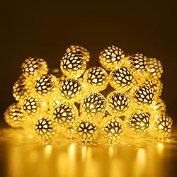 Solar String Lights for Outside, 9.8FT 20LED