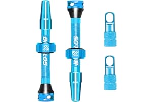 BUCKLOS Tubeless Presta Valve Stem 40/44/55/60/65/80/100 mm, Valve Stem Kit with Valve Core Removal Tool for Road Bike/Mountain Bike/MTB, Fit Most Bicycle Rims, Super Light Durable Aluminum Stem Black