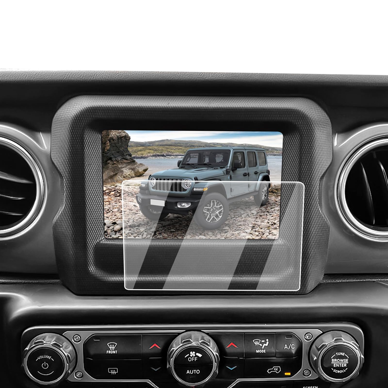 Photo 1 of 2023 Wrangler JL Screen Protector - For 2018-2023 Jeep Wrangler JL/2020-2023 Gladiator JT 7-Inch Touch Screen - 9H Hardness Tempered Glass HD 2018-2023 Jeep Wrangler JL(Sport/Willys Sport/Sport S/Willys) Accessories