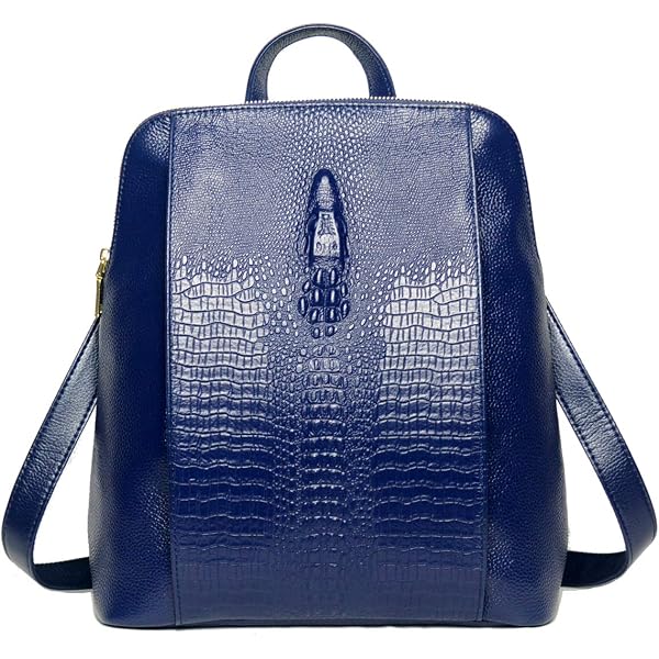 Amazon.com: COOLCY Small Crocodile Leather Backpack Purse  display picture 1