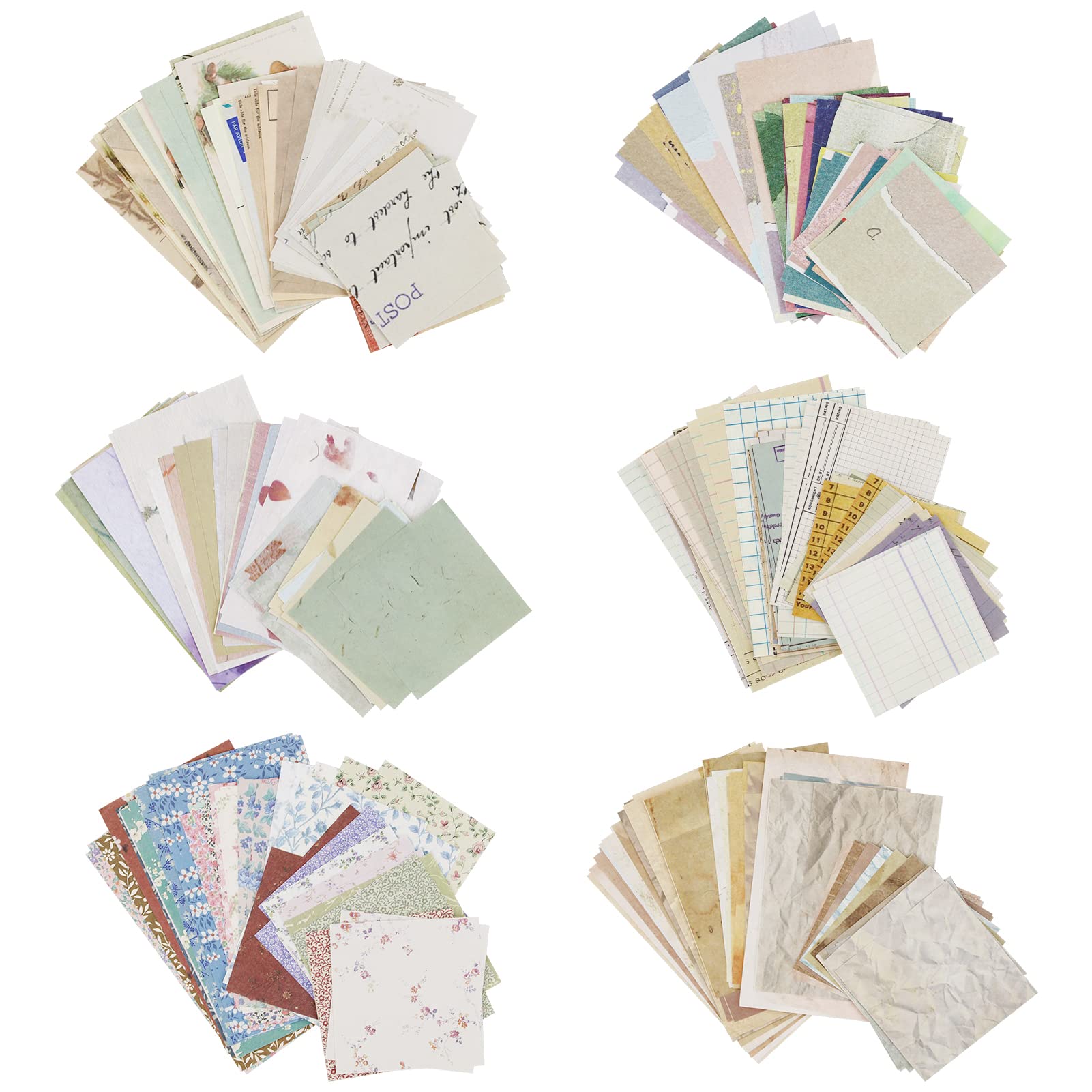 SZCXDKJ 360 Sheets Vintage Journaling Supplies,Scrapbooking Material Stationery Paper,Aesthetic Decorative Stationery Paper,DIY Craft Daily Planner for Writing,Album,Drawing,Travel Journal