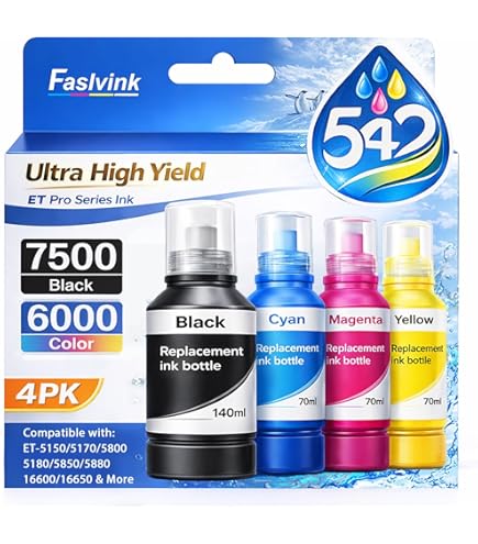 542 Botellas De Repuesto De Tinta Compatibles Con Eco Tank Pro ET
