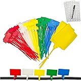 TidyTie Cable Marker Tie Tags, 154Pcs Self-Locking