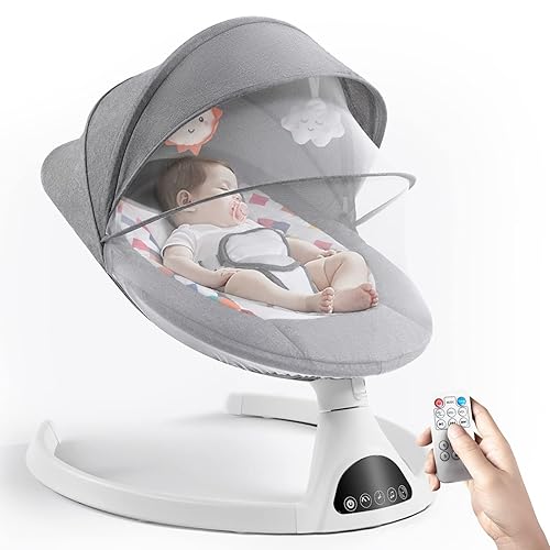 Jaoul Electric Portable Baby Swing for Infants, Newborn, Bluetooth