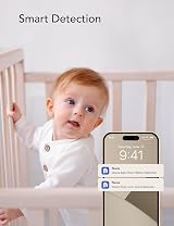 nooie 2K WiFi Baby Monitor Night Vision Motion Sound 2 Way Audio Alexa Google view 6