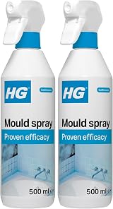 HG Mould Spray 500ml Pack of 2 Mould, Mildew Cleaner Tiles & Grout view 1