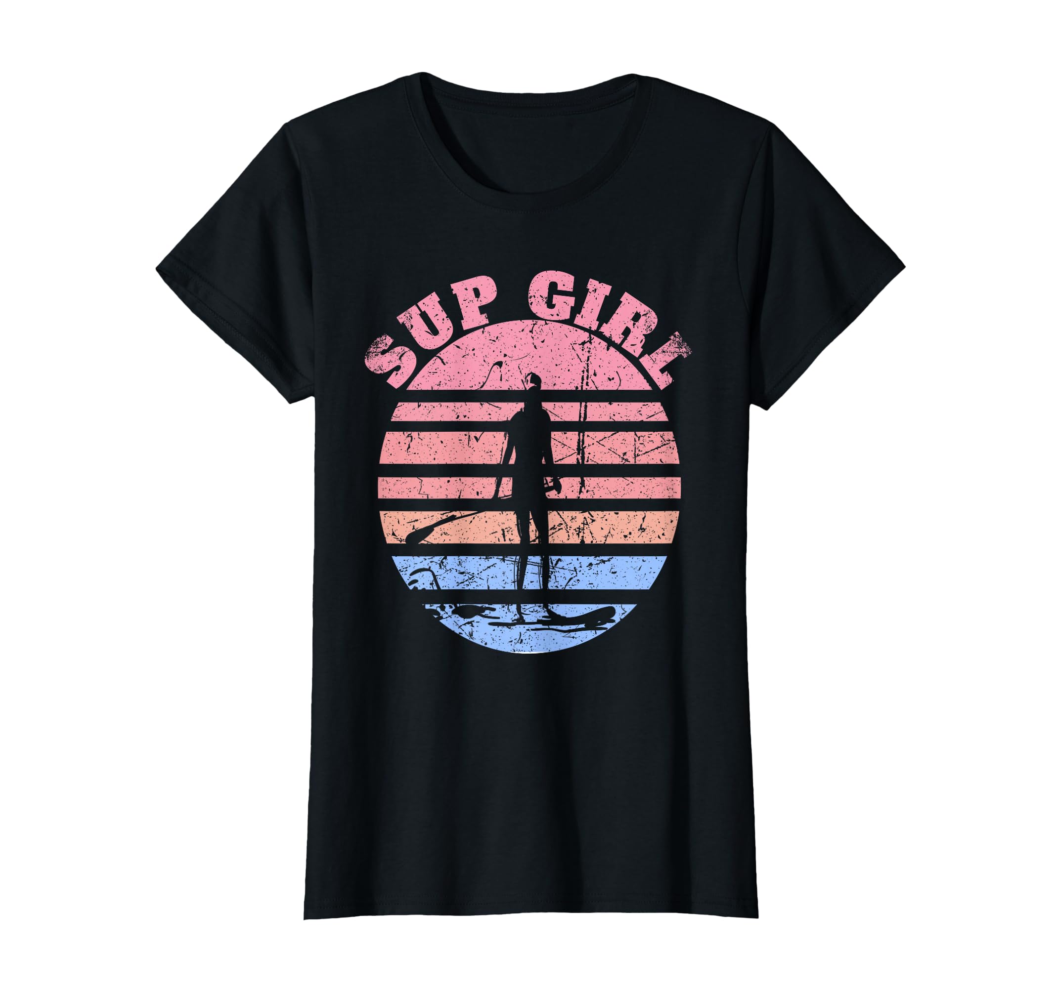 Sup Girl Stand up Paddling Sup Womens T-Shirt