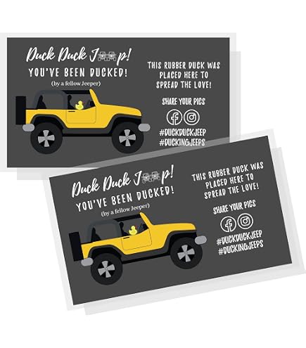 Missouri 'You've Been Ducked' Karten – 50 Stück, Visitenkartengröße 5,1x8,9 Cm