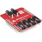 MyoWare 2.0 compatible with Arduino Shield- Connect to your compatible with Arduino R3 board &amp; your MyoWare 2.0 Muscle sensor- Connect up to 6 sensors and/or link shields using TRS to TRS audio cables