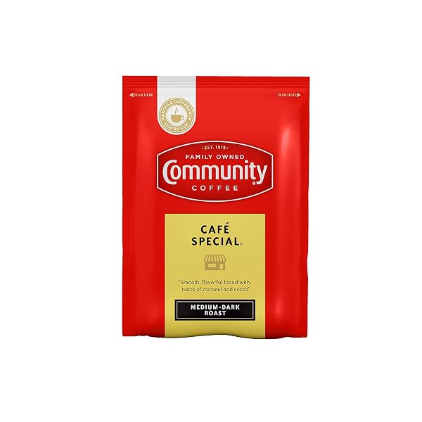 COMMUNITY COFFEE CAFÉ SPECIAL PRE-MEASURED COFFEE PACKS, MEDIUM...