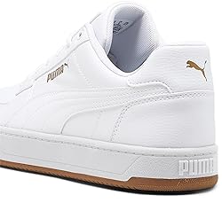 PUMA Men's Caven 2.0 Sneaker, White-Gold-Gum, 10