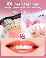TEETHEORY Rotating Electric Toothbrush with 8 Heads 4 Modes Pink view 5