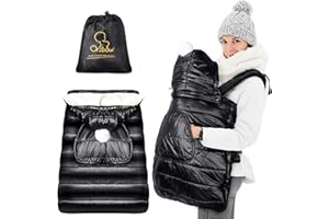 Orzbow Winter Carrier Cover with Detachable Hood, Waterproof & Windproof, Universal for Baby Carriers and Waist Stool, Buntin