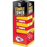 MasterPieces Game Day - NFL Kansas City Chiefs - Officially Licensed Tumble Tower, Real Wood Blocks