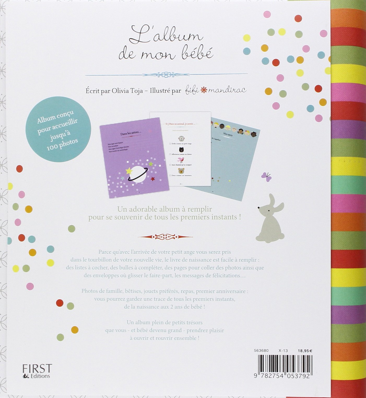 L Album De Mon Bebe French Edition Toja Olivia Mandirac Fifi Amazon Com Books