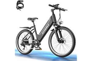 Electric Bike for Adults, 26" Ebike, Peak 1500W Motor, 40KM/H 105 KM Max Range E Bikes for Adults, 480Wh Removable Battery, A