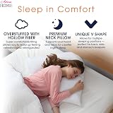 Adam Home V Pillow Extra Filled for Neck Support & Maternity Comfort view 5