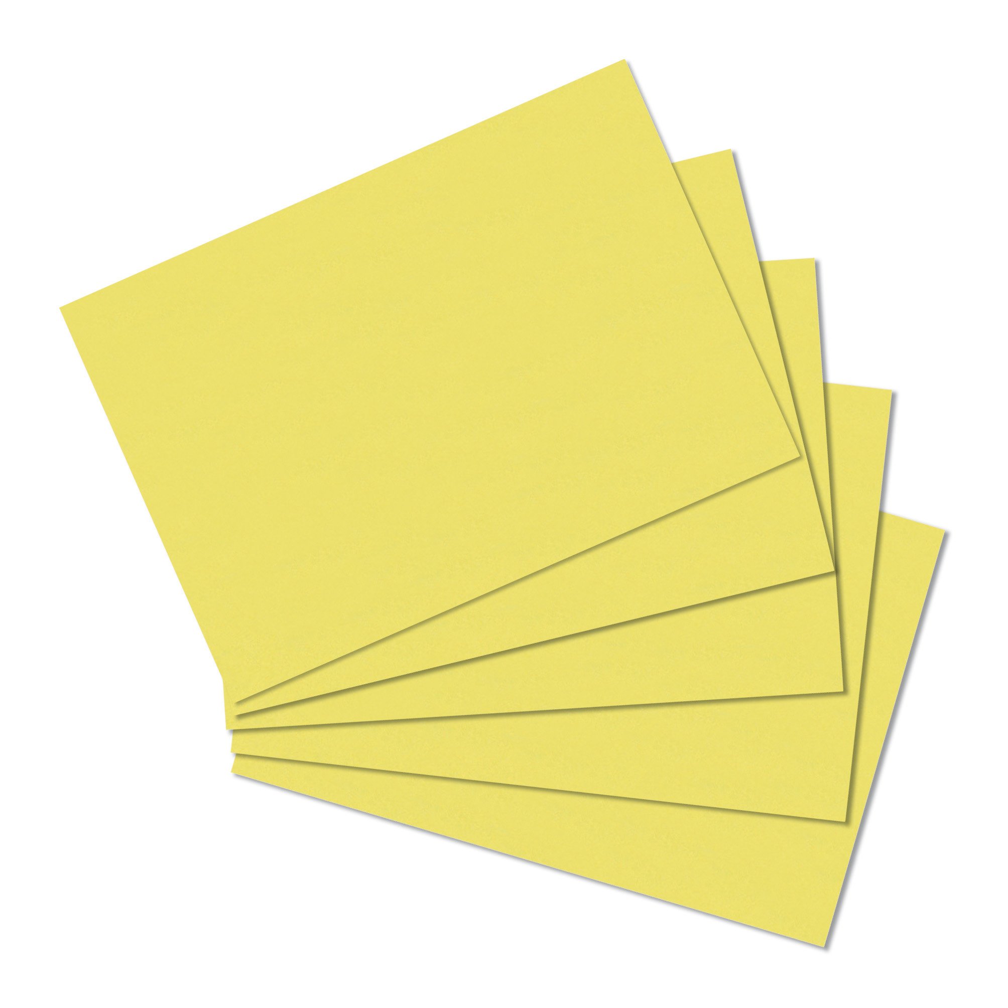 Herlitz Index Cards A5 a5 Yellow
