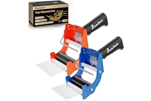 Bonison 2 Pack 3 Inch Tape Gun – Heavy Duty Packaging Tape Dispenser for Fast Box Sealing, Quick Load, Industrial Grade Durability