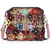 Eysee Crossbody Bag Women Multicolor, Leather Handbag Colorful Purses (Multicolour5)