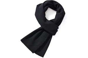 FULLRON Men Winter Merino Wool Knit Scarf - Warm Soft Cashmere Feel Neck Scarves