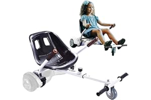 KKA Hoverboard Seat Attachment for 6.5”-10” Hover Board, Buggy Go Kart Conversion Kit, Accessory for Self Balancing Scooter, Hoverboards Go-Cart for Kids or Adults