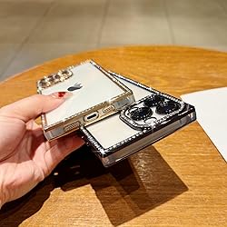 ROSEHUI Clear Glitter Phone Case for iPhone 16