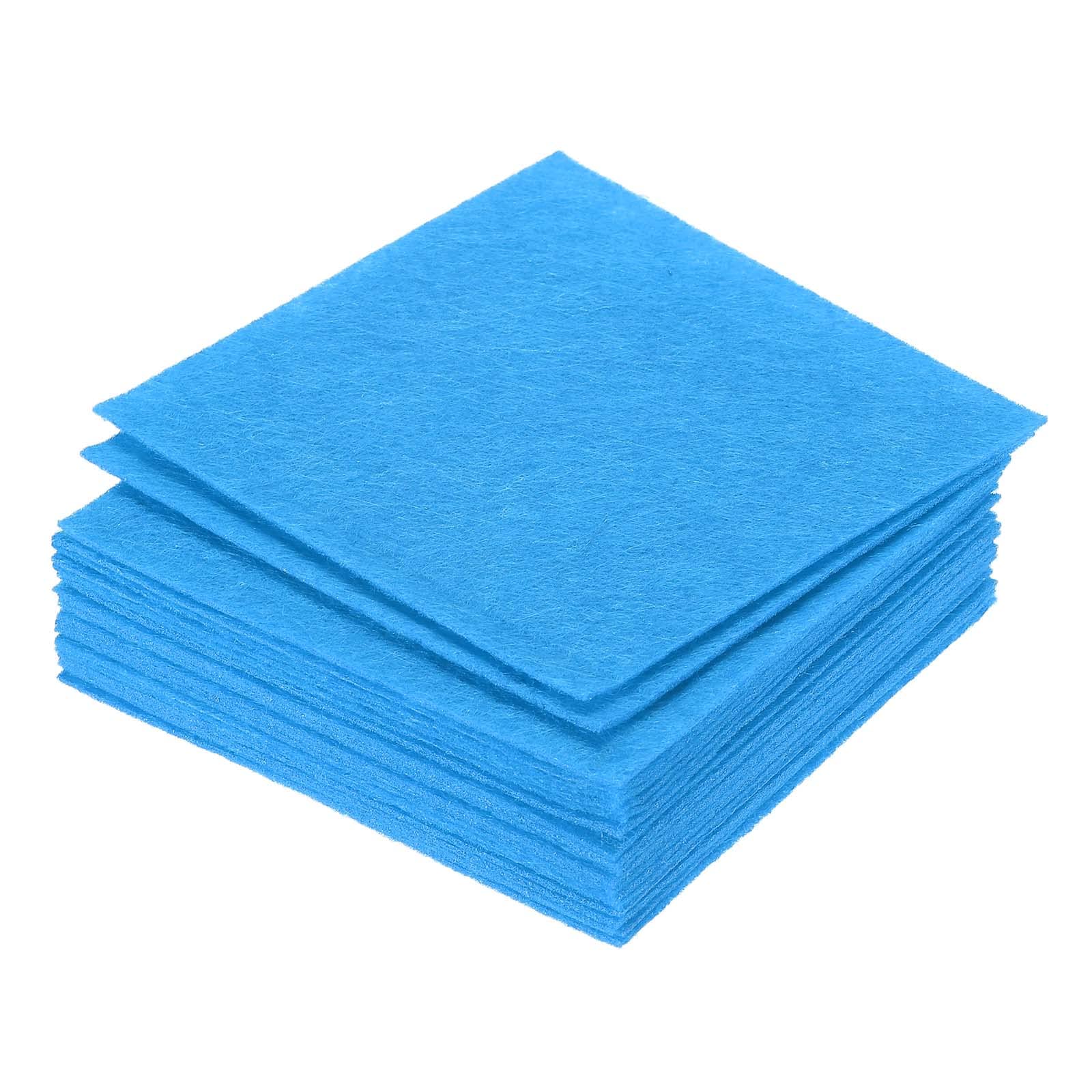 PATIKIL Soft Felt Sheets Fabric Craft Sheets Dark Blue 4 Inch x 4 Inch for DIY, Hobby, Decoration Pack of 21