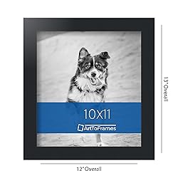 ArtToFrames 10x11 Inch Black Picture Frame, This