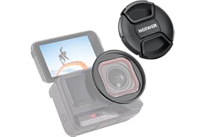 NEEWER 49mm Filter Adapter Ring Compatible with Insta360 Ace Pro 1 / Ace Pro 2, Filter Mount with Lens Cap, Action Camera Pho