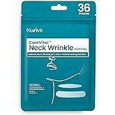 NURIVE Advanced Wrinkle Patches 60ct Smile Line, Frown Line Wrinkle Patches for Facial Korean Skin Care Face Wrinkle Tape Invisible Overnight with Retinol & Collagen (Medium (Neck))