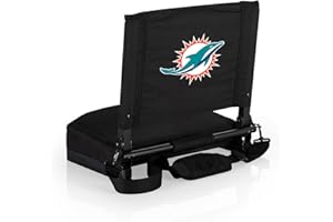 PICNIC TIME NFL Unisex-Adult NFL Gridiron Stadium Seat, Lightweight, Portable Folding Chair for Bleachers and Benches