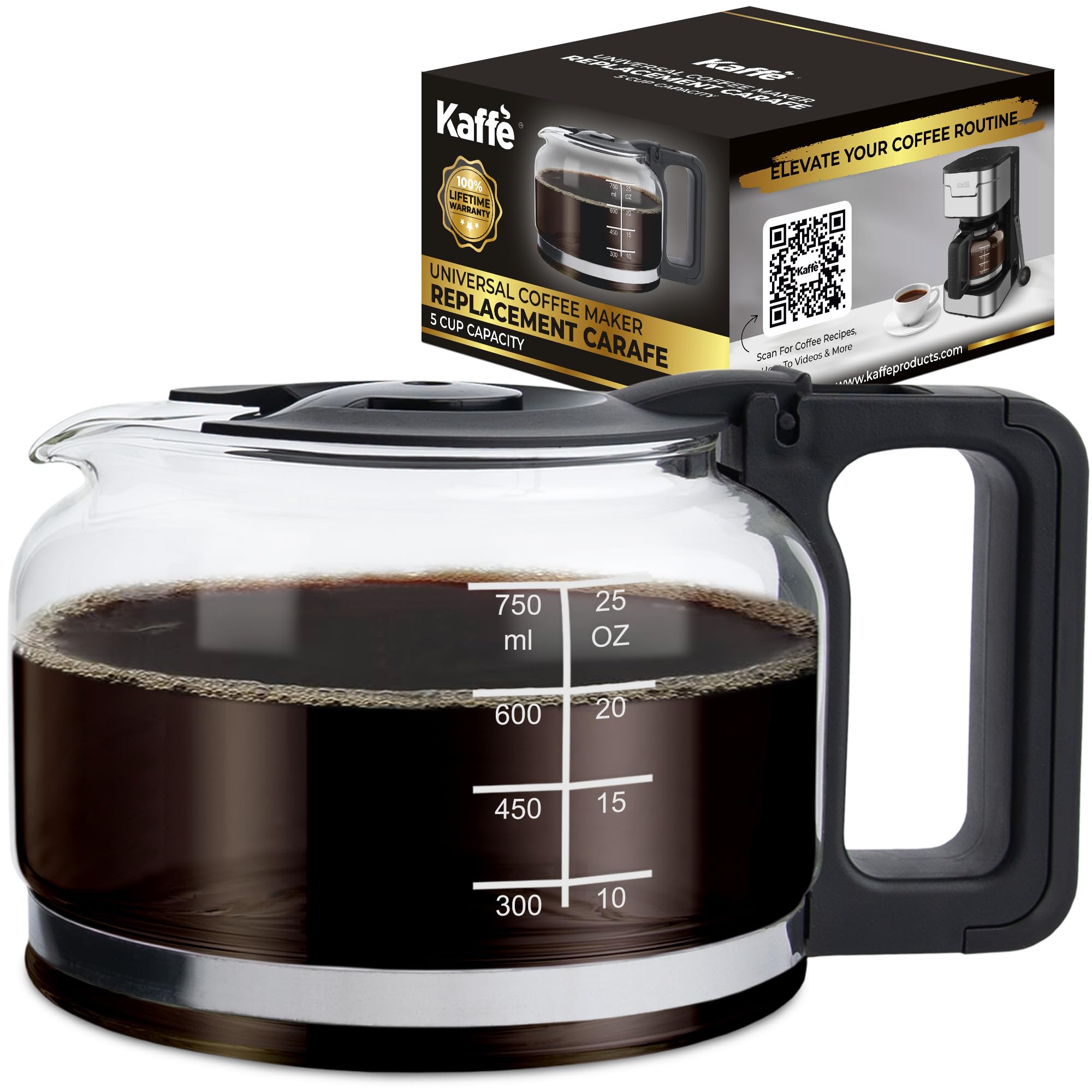 Kaffe Universal Replacement Coffee Carafe - 5 Cup