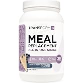TransformHQ Meal Replacement Shake Powder (Blueberry Cheesecake) 28 Serv | Gluten-Free, GMO-Free