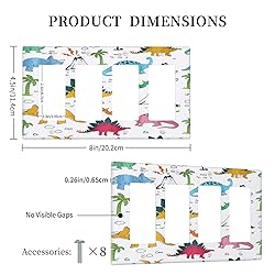 Wpshijia Cute Colorful Cartoon Animal Dinosaur
