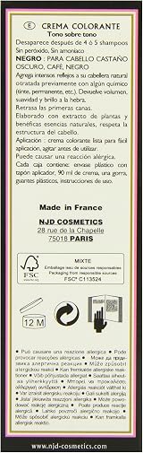 Henne Color Black Henna Hair Colouring Cream 90ml Natural Dye for Dark Hair view 4