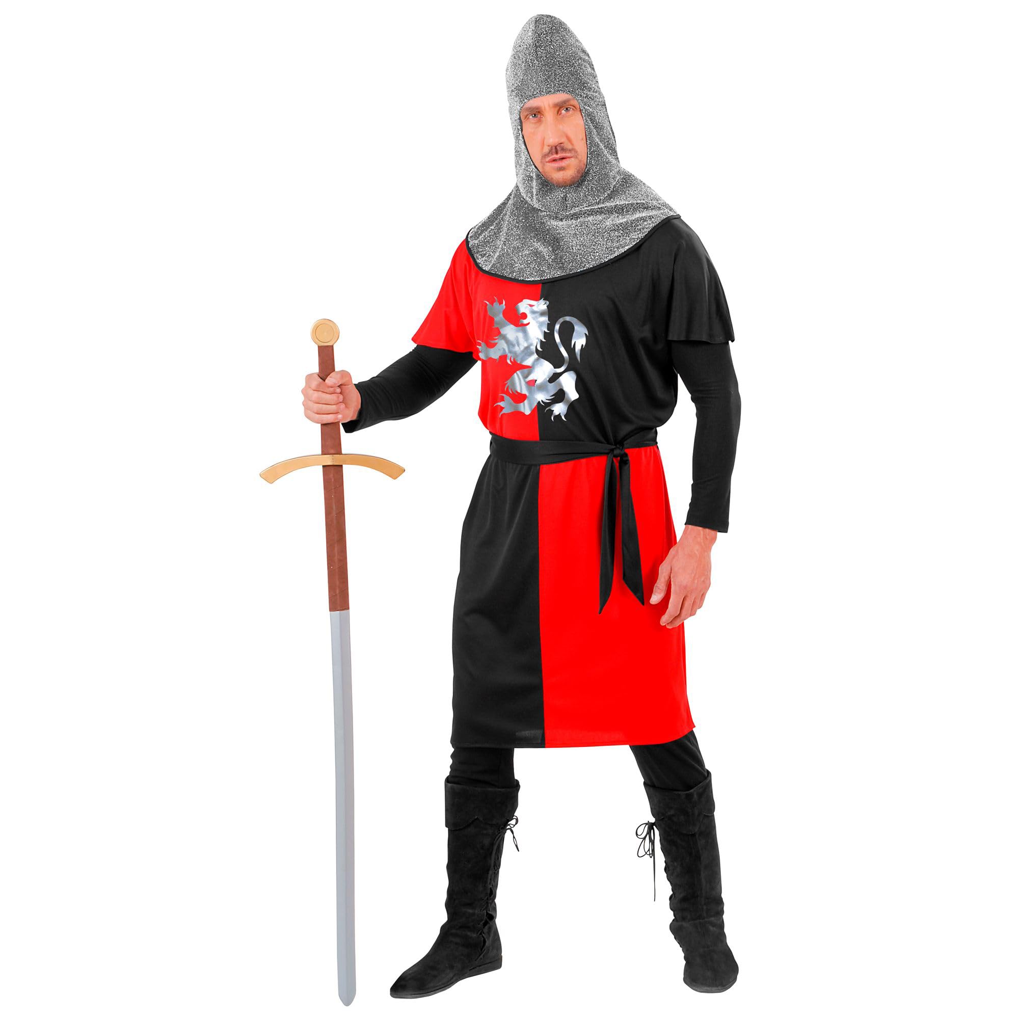 W WIDMANN MILANO Party Fashion 59734 Kostüm Mittelalterlicher Krieger Medieval Warrior Costume, red, XL