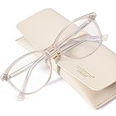 Madison Avenue TR90 Blue Light Blocking Glasses Anti Eyestrain UV Glare Blue Light Glasses for Women TV Phone Computer Gaming Eyeglasses (Nude Pink)