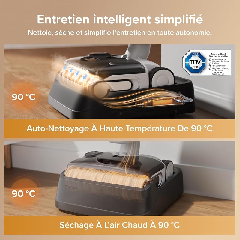F25 GT Gen2 Set Aspirateur Laveur 20kPa, Autonettoyage 90°C