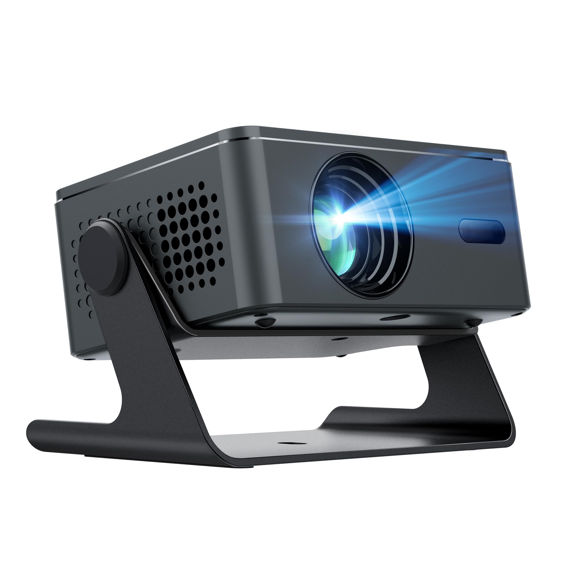 Photo 1 of [4K Support & Auto Focus] Projector with WiFi and Bluetooth, 4K 1080P Native Projector Keystone&Zoom, 20W Speaker, 180°Adjustable Portable Projector for Phone, Laptop, Bedroom, Outdoor