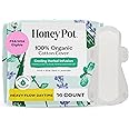 The Honey Pot Company - Herbal Sanitary Pads for Women - Heavy Flow w/Wings - Infused w/Essential Oils for Cooling Effect & Organic Cotton Cover - Feminine Care - FSA & HSA - 16 ct
