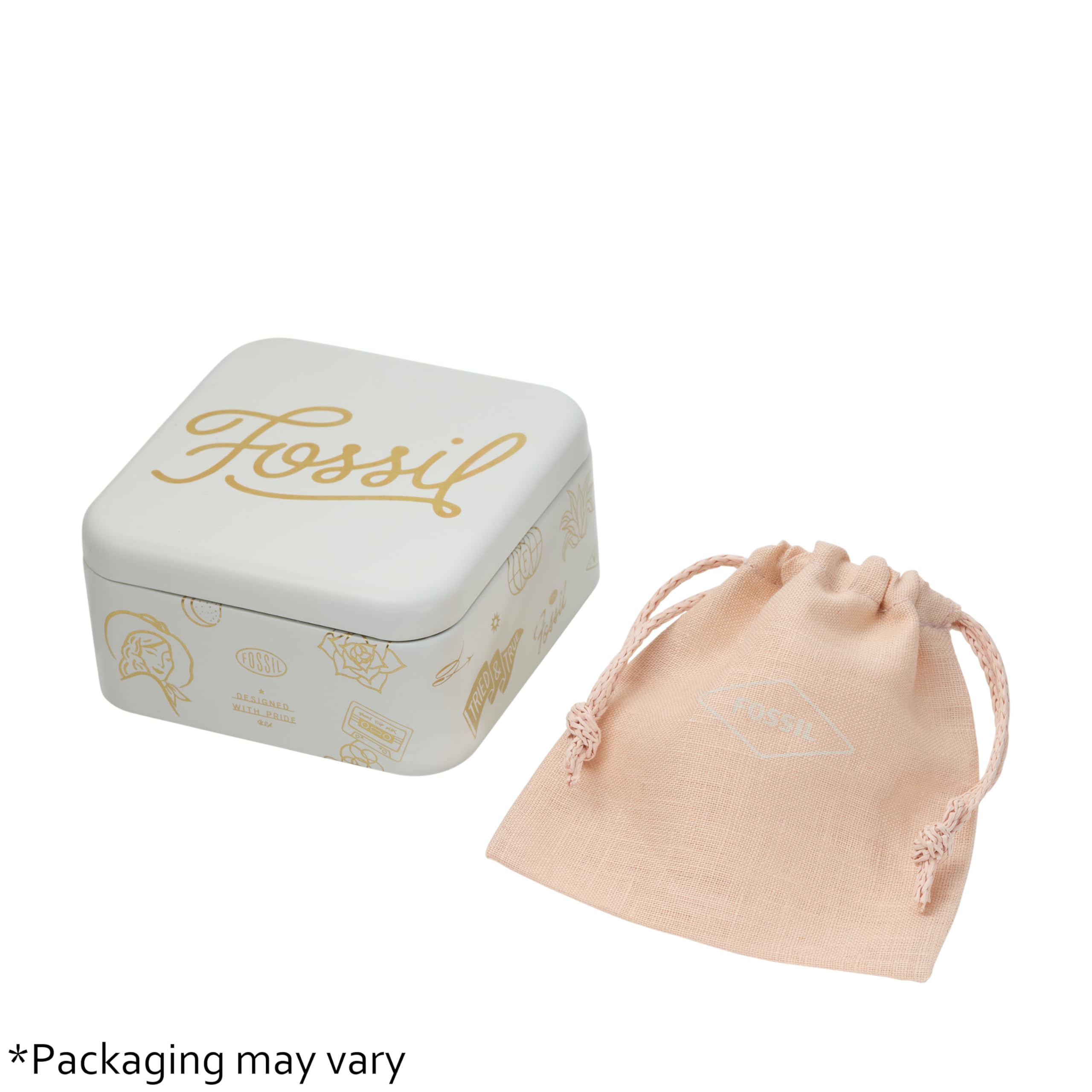 Fossil Women's Sterling Silver or Silver-Tone Stainless Steel Pendant Chain Necklace for Women