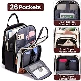 LOVEVOOK Laptop Backpack 15.6 Inch Waterproof Anti-Theft USB Port Black view 2