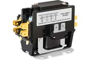 FLYGENERAL HVAC Motor Contactor,1 Pole Air Conditioner Contactor 30 Amp 24V Coil,Condenser Contactor Compressor Contactor