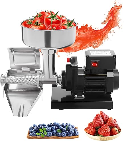 Food Mill For Canning Weston 16-Cup Red And White Electric Tomato