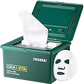 COSNORI Cica X Vita Daily Pure Mask, 30 Sheets (11.8 fl oz / 350 ml) — Vegan, Hypoallergenic, Weakly Acid, Moisturizing Korean Skin Care