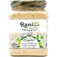 Rani Organics Psyllium Whole Husk Powder (Isabgol), Dietary Fiber Supplement, USDA Organic 9.8oz (280g) PET Jar ~ All Natural | Vegan | Gluten Friendly | Non-GMO | Indian Origin