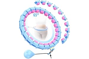 RJOP Weighted Waist Hoop – 32 Detachable Segments, 65-Inch Plus Size, Efficient Home Fitness and Weight Loss for Adults & Women