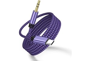 OUOUDEE Samsung Type C to 3.5mm Audio Cable,3FT USB C to 3.5mm Male Headphone Jack Adapter Car Stereo Aux Braided Cord for Samsung A15 A54 A53 A14 S24 S23 Ultra S22 S21 S20,iPhone 15 Pro Max,Pixel 8 7 6,iPad